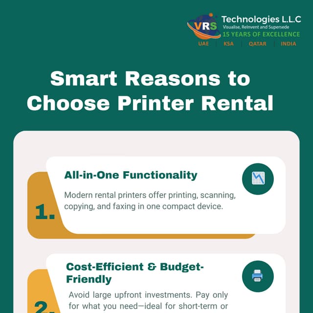 Smart Reasons For Choosing The Printer Rental | PDF