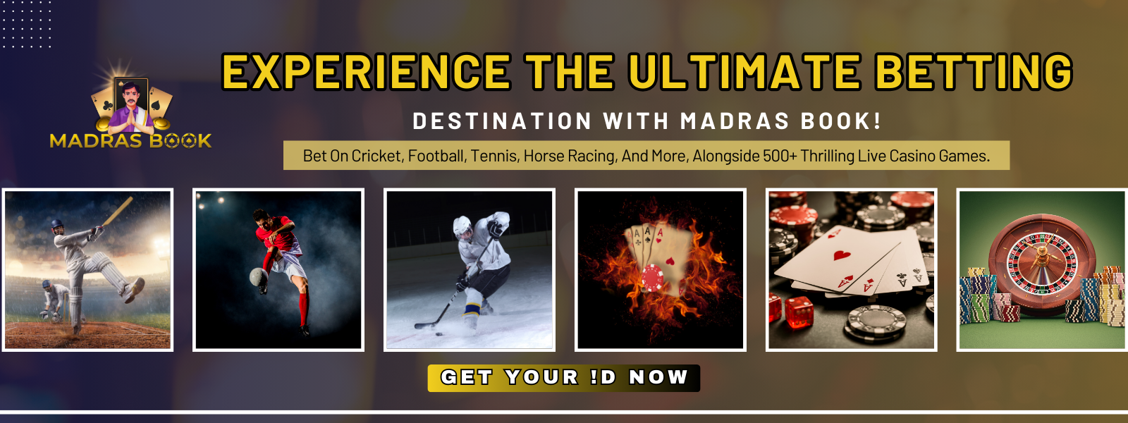 Get Best Online Cricket ID & Betting ID | MadrasBook Official