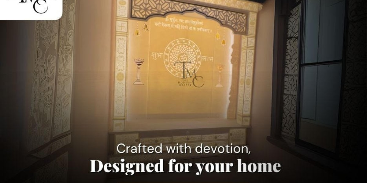 Graceful Devotion with Om Corian Mandir Designs for Every Home