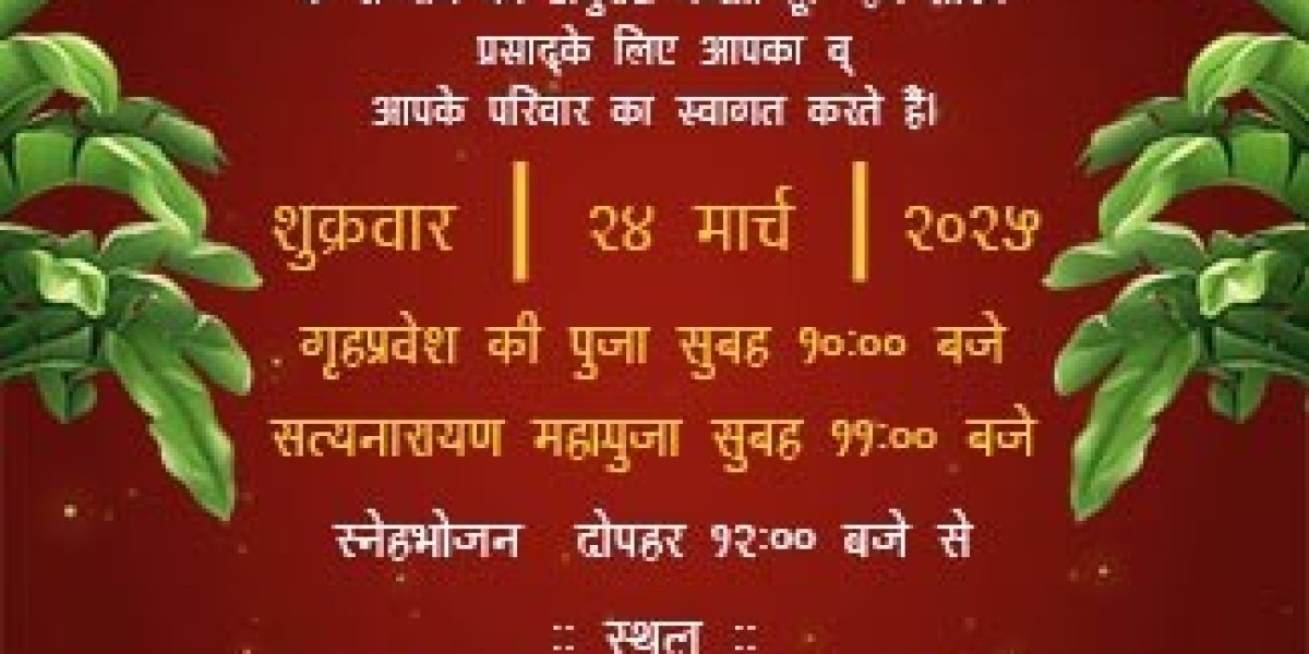 Create Griha Pravesh Nimantran in Hindi – Free & Beautiful Designs!