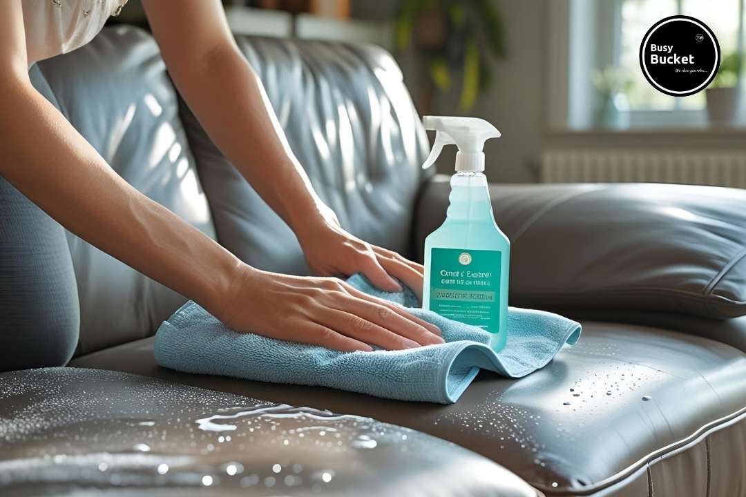 How to Clean a Faux Leather Sofa Naturally | Busy Bucket