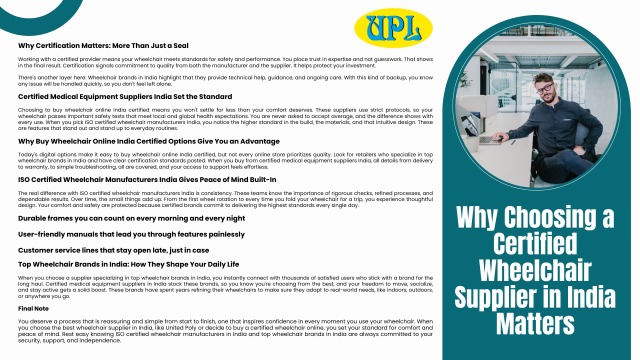 Why Certified Wheelchair Suppliers in India Ensure Safety, Comfort & Trust – @unitedpoly on Tumblr