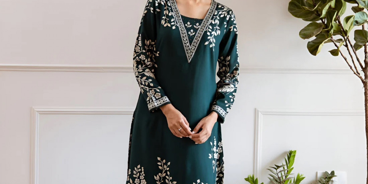 Elevate Your Wardrobe with a Stunning Teal Green Kurti