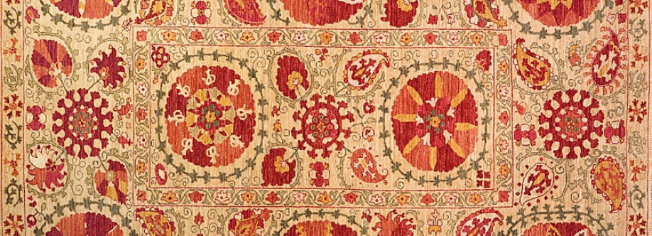 Suzani Rugs Online USA Abbas Carpets Cover Image