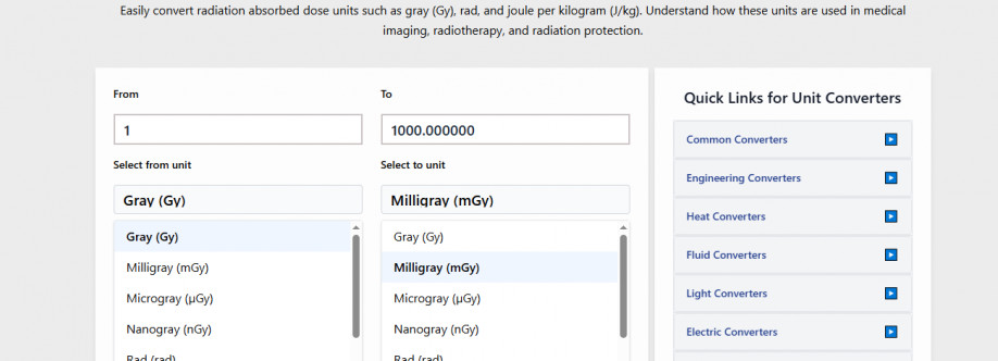 Convert Radiation Absorbed Dose Units Online Cover Image