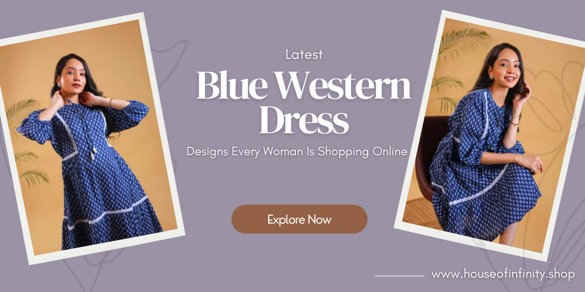 Latest Blue Western Dress Designs Every Woman Is Shopping Online