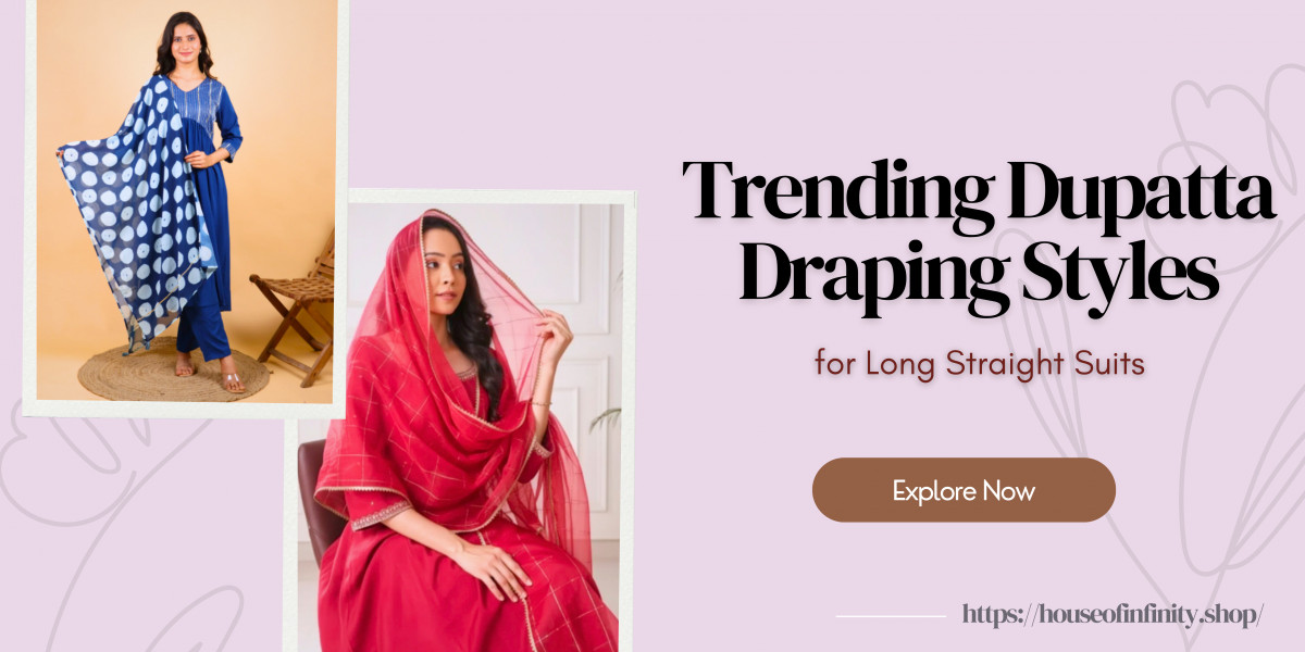 Trending Dupatta Draping Styles for Long Straight Suits
