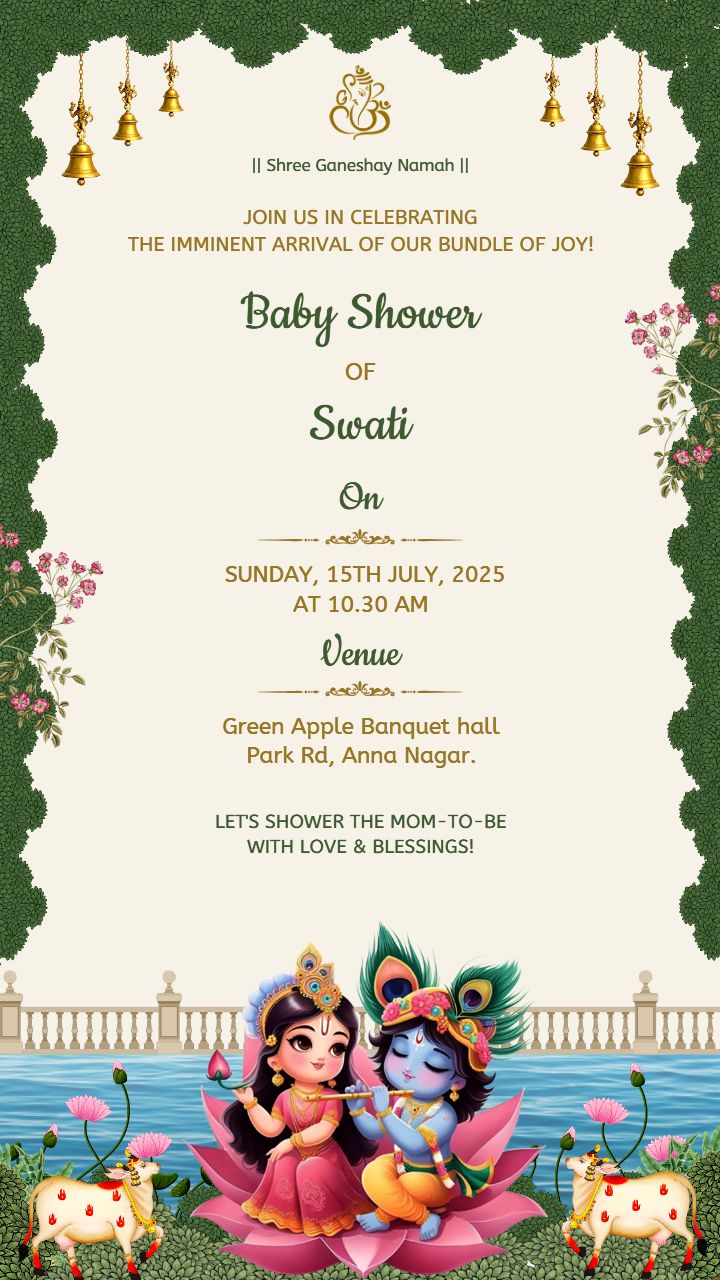 Baby Shower Invitation Card Design Your Invite Online