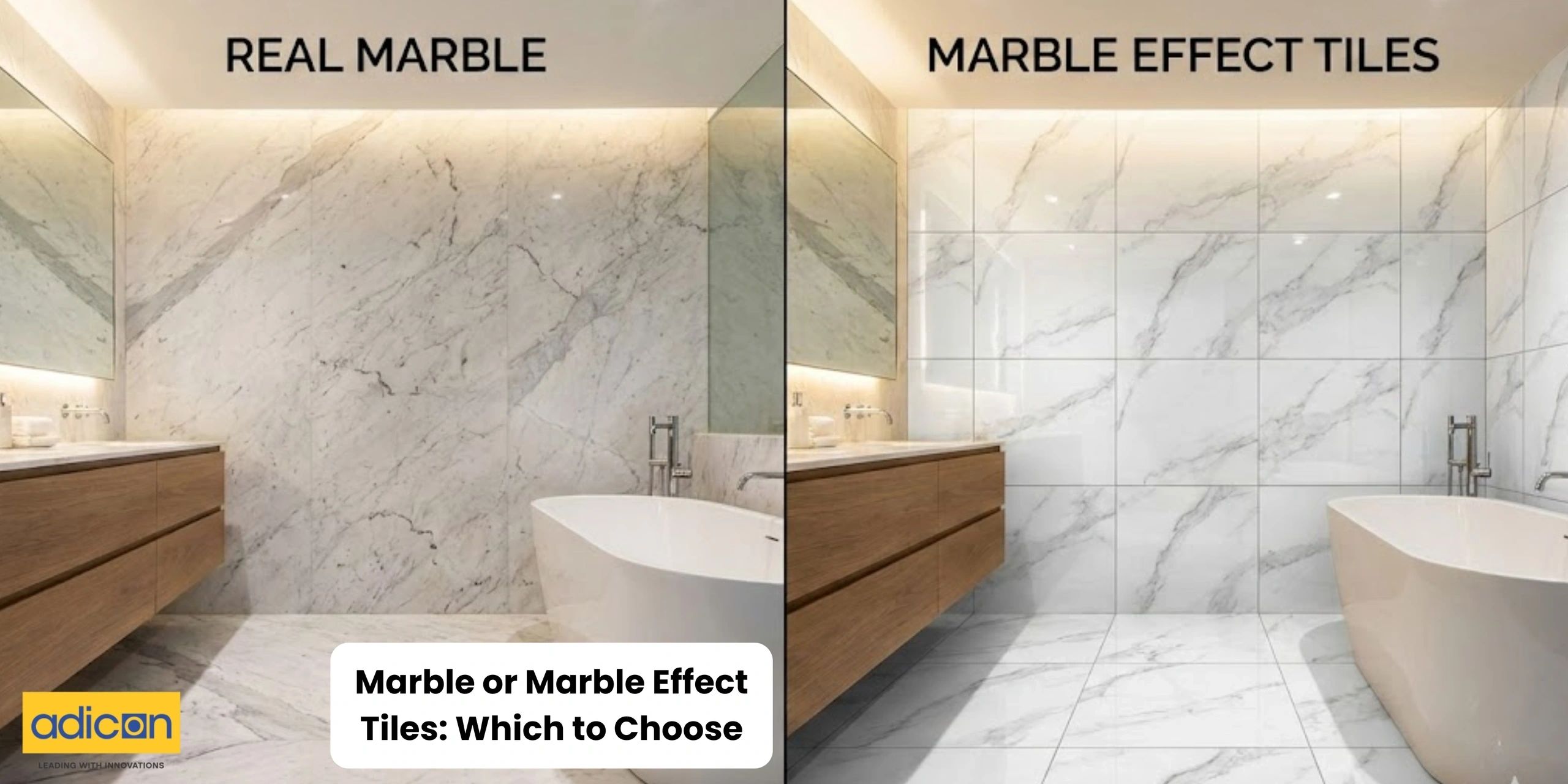 Marble or Marble Effect Tiles: Which to Choose
