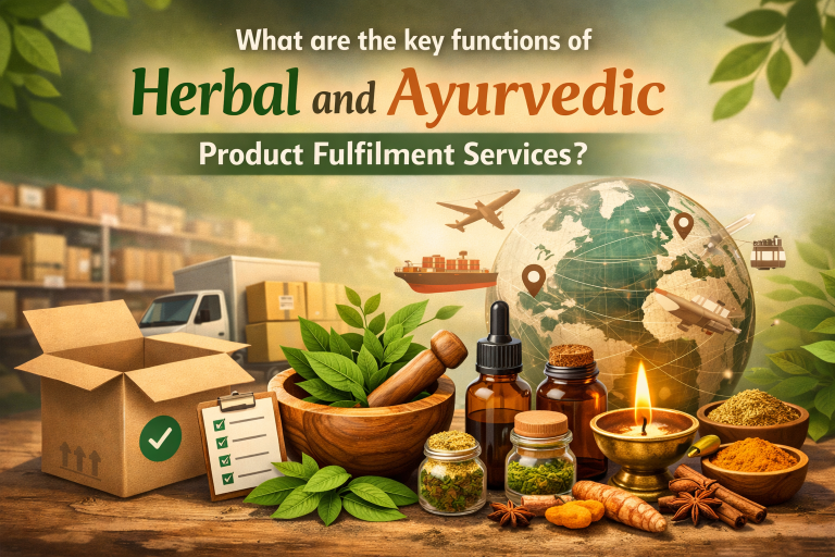 What are the key functions of herbal and Ayurvedic product fulfilment services?