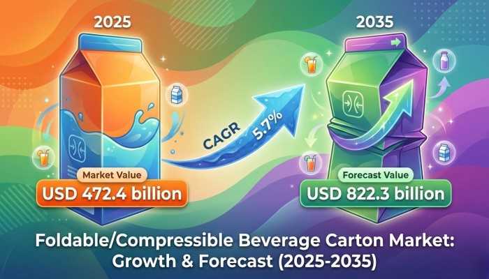Foldable****Compressible Beverage Carton Market Poised to Reach USD 822.3 Billion by 2035 Amid Sustainable Packaging Push – FMIBlog