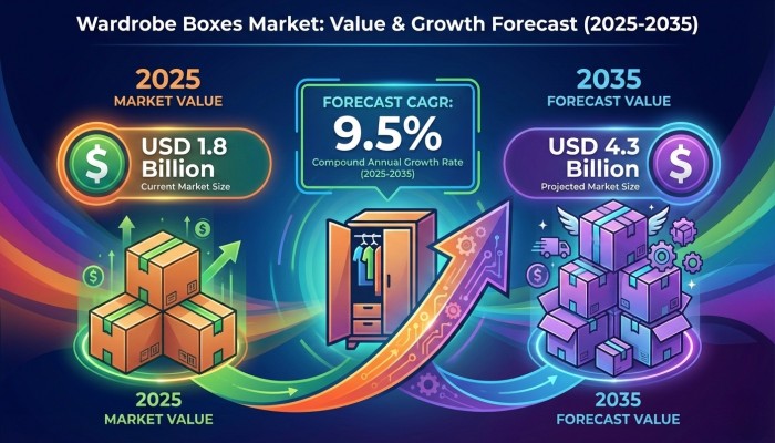 Wardrobe Boxes Market Set to More Than Double, Reaching USD 4.3 Billion by 2035 Amid Rising Relocation Demand – FMIBlog