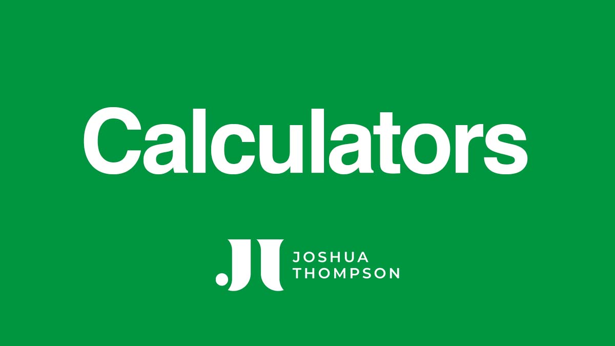 Calculators | Joshua Thompson