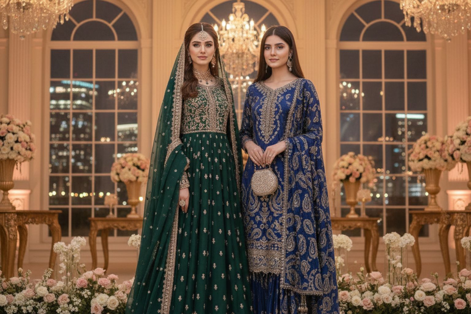 Luxury Embroidered Dresses Pakistan | Opulence – Mahnoorelahi
